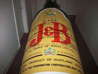 10 Foot Tall Blow Up Bottle Of J & B Scotch Whiskey For Store,  Bar Or Man Cave