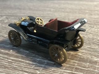 Vintage Tootsietoy Die Cast - Black Ford Model T (1912) Tootsie Toy Made in USA 4