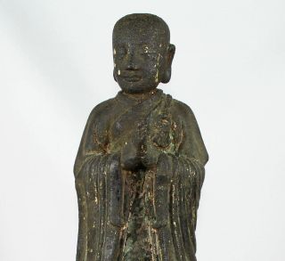 LARGE CHINESE BRONZE FIGURE of ANANDA SONG - EARLY MING DYNASTY 1968 Grams 2