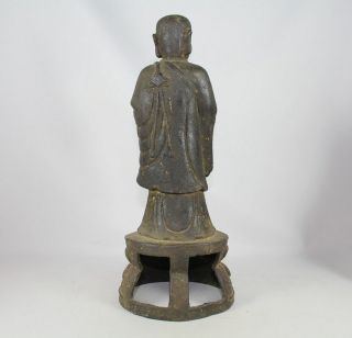 LARGE CHINESE BRONZE FIGURE of ANANDA SONG - EARLY MING DYNASTY 1968 Grams 7