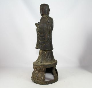 LARGE CHINESE BRONZE FIGURE of ANANDA SONG - EARLY MING DYNASTY 1968 Grams 8