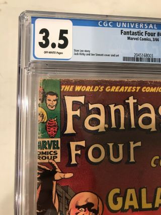 Fantastic Four 48 CGC 3.  5 1st Silver Surfer & Galactus KEY Issue 2