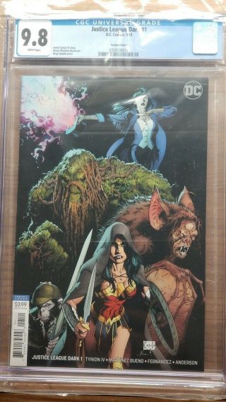 Justice League Dark 1 Cgc 9.  8 Variant Cover First Printing
