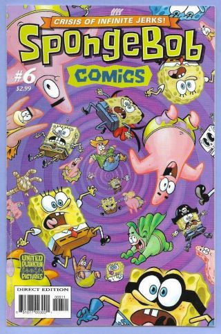 Spongebob Comics 6 United Plankton 2011 First Printing Near - S.  A