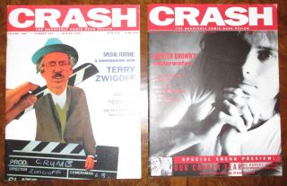 Crash The Quarterly Comics Review 1 & 2 Fanzine Robert Crumb David Mazzucchelli
