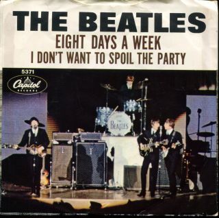 The Beatles Eight Days A Week On Capitol 45 With West Coast Picture Sleeve