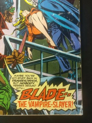 1973 Marvel Tomb of Dracula 10 1st Appearance of Blade the Vampire Hunter 5