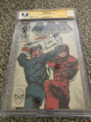 The Punisher 10 (aug 1988,  Marvel) Signed By Jon Bernthal “the Punisher” Cgc9.  0