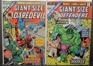 Marvel Comics Giant - Size Daredevil 1 Electro,  Defenders 1 Gil Kane John Romita