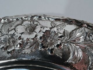 Kirk Plate - 38 - Antique Dinner Charger Repousse - American Sterling Silver 3