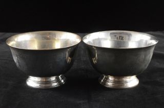 Sterling Silver (2) Tiffany & Co.  Revere Style Bowl 23615 - L 07