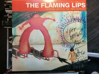 Wayne Coyne Signed The Flaming Lips - Yoshimi Battles The Pink Robots Vinyllp