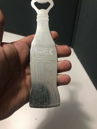 Vintage Coca - Cola Bottle Opener,  Portable,  Shape Of Coca Cola Bottle 5