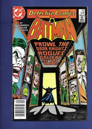 Detective Comics 566 Rogue’s Gallery Joker,  Penguin,  Riddler,  Ivy Dc 1986