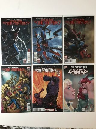 Spider - Man Clone Conspiracy 1 2 3 4 Plus Omega 1 23 Marvel