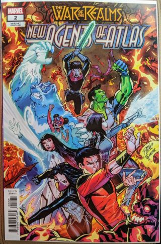 War Of The Realms: Agents Of Atlas 2 (2019,  Marvel) Lim 1:25 Variant : Nm