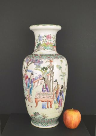 A Perfect Large Chinese Porcelain Vase With Kangxi Mark