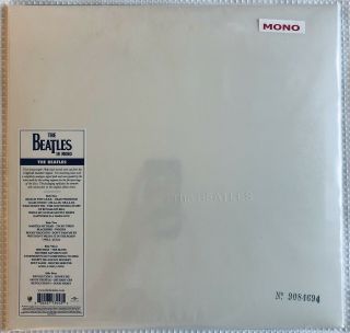 Beatles [white Album] [mono] Numbered Vinyl