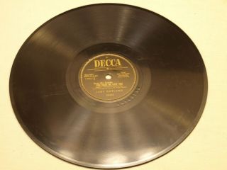 Vintage Decca 78 RPM Judy Garland Over The Rainbow You made Me Love Record 25493 3