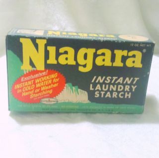 Vintage Niagara Instant Laundry Starch 12 Oz.  Still Full