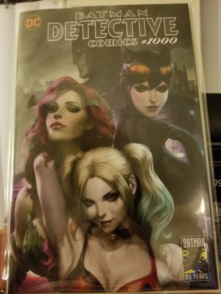 Detective Comics 1000 Variant Artgerm Nm Batman Harley Ivy Catwoman