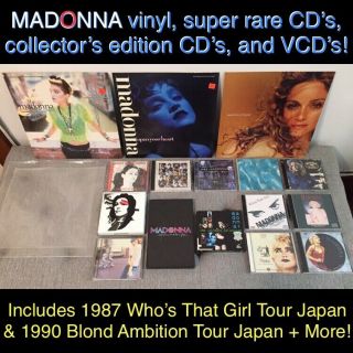 Madonna Vinyl,  Picture Disc,  Rare Cd’s,  Special Edition Cd’s,  And Vcd’s