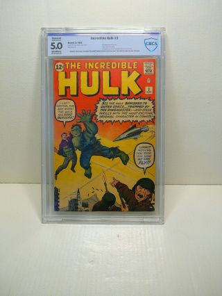 Incredible Hulk 3 (1962) Cbcs 5.  0 Jack Kirby 1st Ringmaster