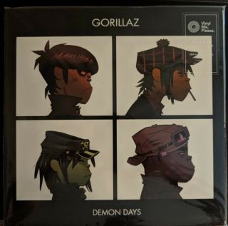 Gorillaz Demon Days Red Vinyl Me Please 2xlp Unplayed Complete