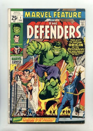 Marvel Feature 1 Fn Adams,  Andru,  Heck,  Origin & 1st Appearance Of Defenders