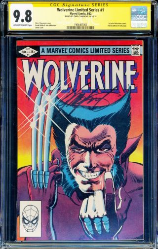 Signed Claremont Wolverine 1 Limited Series Cgc 9.  8 Nm/mt Marvel 1982