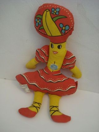 Vintage Chiquita Banana Girl Advertising Doll 1975