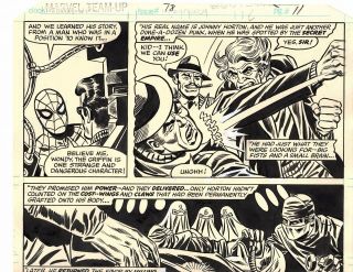 Marvel Team - Up 78 Spider - Man Comic Book Art 1978 3