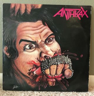Anthrax Fistful Of Metal Lp Vinyl Record 1984 Music For Nations Import Mfn - 14