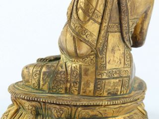 Antique Chinese Gilt Copper Buddha 10