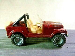 Vintage 1981 Hot Wheels Real Riders Jeep CJ - 7 Diecast Car 1:64 Pre - Owned 3