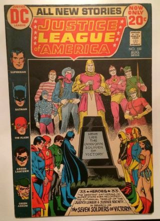 Justice League Of America 100 (1972) Batman Superman Wonder Woman Fn