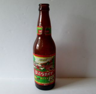 1959 Old Style Pilsner Beer Bottle Paper Label Molson Regina Brewery