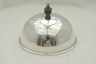 RARE EDWARDIAN HM STERLING SILVER MUFFIN DISH & COVER 1909 11