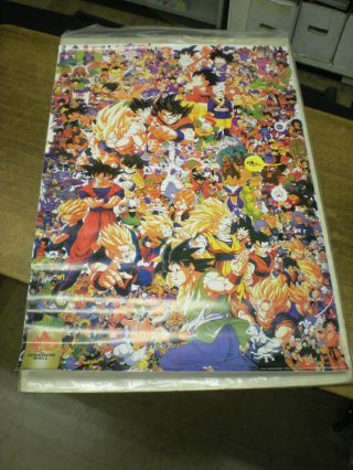 X1 1989 Dragonball Z Character Collage Poster 26 X 39 In (vintage)