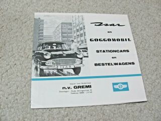 1962 Goggomobil Isar (germany) Sales Brochure.  Rare.