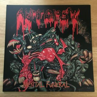 Autopsy " Mental Funeral " (vinyl,  Lp) Limited Red Vinyl 1000 Copies 986