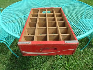 VINTAGE COCA COLA RED / WHITE WOOD CRATE CASE BOTTLE,  BALTIMORE MD.  ACME BOX CO. 3