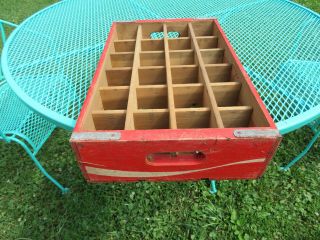 VINTAGE COCA COLA RED / WHITE WOOD CRATE CASE BOTTLE,  BALTIMORE MD.  ACME BOX CO. 4