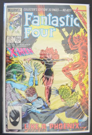 Fantastic Four 286 (jan 1986,  Marvel) Return Of Jean Grey (phoenix) Nm,  9.  4 - 9.  6