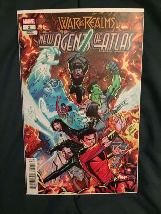 War Of The Realms Agents Of Atlas 2 1:25 Ron Lim Variant Marvel 2019