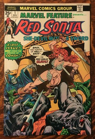 Marvel Feature 1 {1st Book Devoted To Red Sonja} 1971 Must - Have Issue
