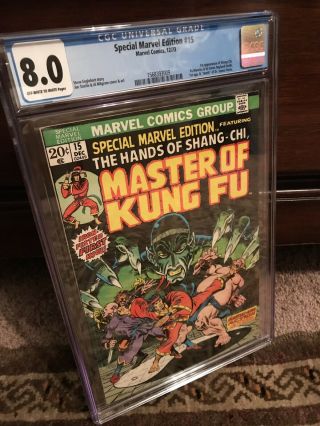 Special Marvel Edition 15 Cgc 8.  0 1st App Shang - Chi Movie Coming Hot Ow/wp