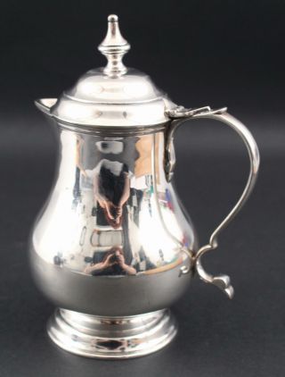 Antique STIEFF Sterling Silver Colonial Williamsburg Syrup Creamer Pitcher 4