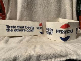 2 Rare 1968 Pepsi - Cola Soda Jerk Hats Old Stock