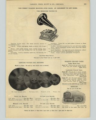 1905 Paper Ad Top Of The Line Victor Talking Machine Record Player Phonograph